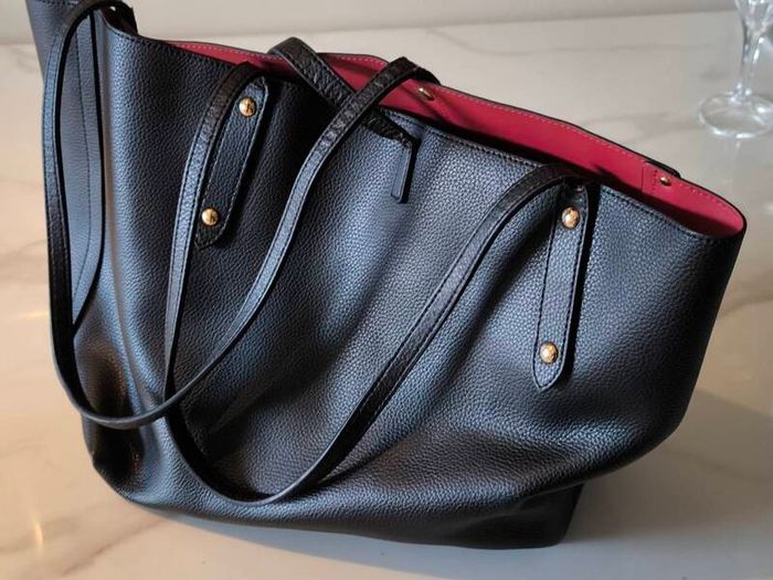 hand bag Coach Lora 30 Tote Bag - Authentic - Black
