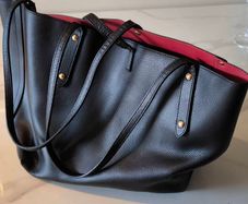 hand bag Coach Lora 30 Tote Bag - Authentic - Black