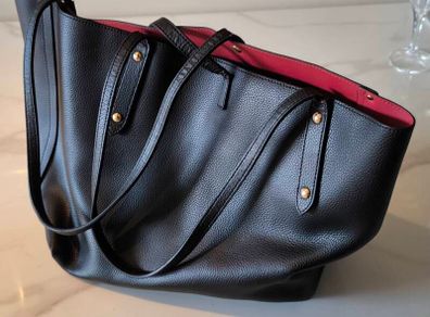 hand bag Coach Lora 30 Tote Bag - Authentic - Black