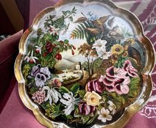 Antique Derby Decorative Plate (tray)