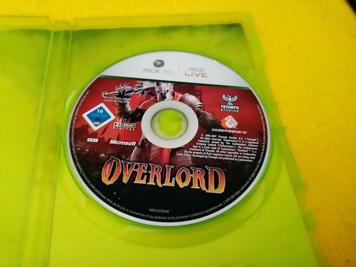 Overlord Xbox 360 games Original
