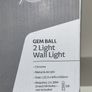 2 Brand New Chrome Gem Ball Wall Lights from Woodies Image 5