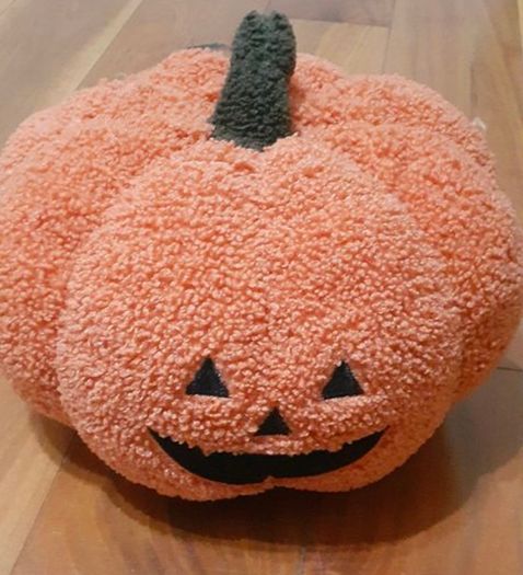 Pumpkin Plush Warmer/ Halloween Decoration