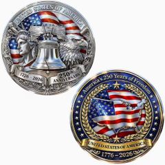 Commemorative Coin 250Th Anniversary USA Independence Day, New.