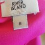 River Island Ladies High Neck Pink Top Wide 3/4 Sleeves Size UK8 Blouse Image 7