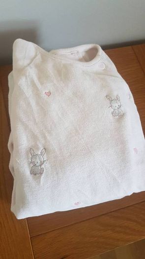 3 Fleece sleepsuits