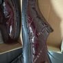 Clarks Burgundy Patent Leather Shoes Size UK 8 Image 5