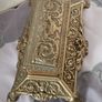 Vintage Large Art Nouveau  Brass Stamp Holder Image 6