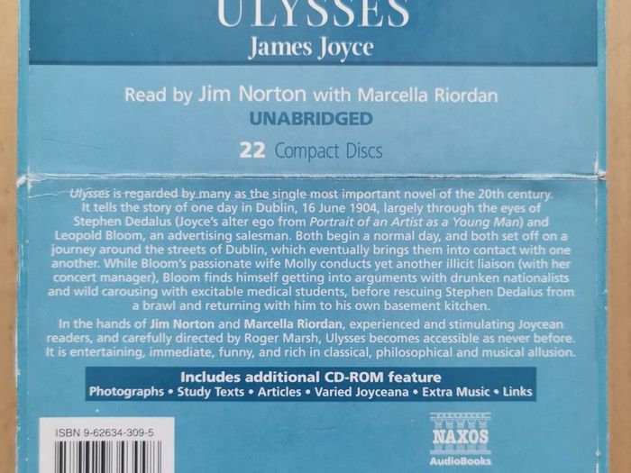 Ulysses Audio Book CD's