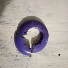 Lego brick round corner 6x6x2 purple 4 pieces
