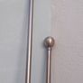 2 x aged brushed gold curtain poles Image 5