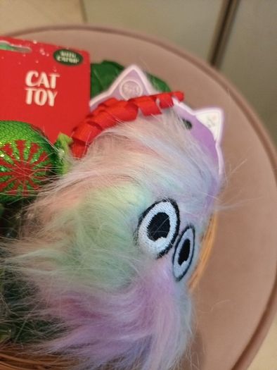 Christmas cat hamper of toys