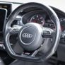 AUDI A6 C7 Quattro Piano Black Interior Trim. Flat Button Multi Function Steering Wheel. Super Sport Sline Seats Front Armrest. Image 6