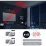 Digital Projection Alarm Clock with Large LED Screen Alarm, Fm Radio, Humidity, Thermometer Image 7