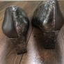 Vanity Fair pewter effect/black high heeled shoes Image 4