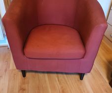 Red armchair