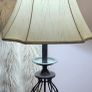 Black wrought standard Lamp Image 2