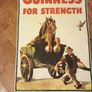 Guinness  For Strength authentic print by Irish museum  no 9 in a series  from original artwork by John Gilroy 1949 guinness Ltd authentic advertising 1980scomes from a demolished pub great presents gift man cave collectors bar memorabilia signs vinta Image 2