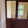 Solid Teak Door & 2 Glazed Side Panels Image 4