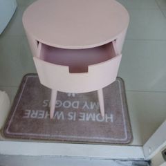 pink side table