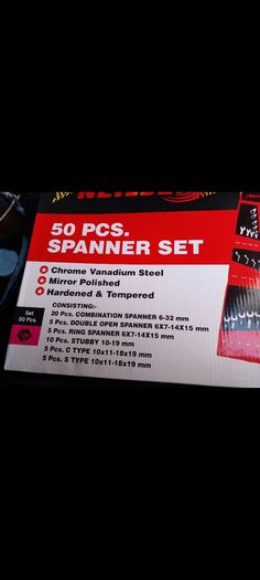 50 piece spanners set
