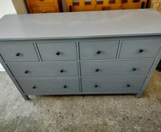 Chest of 8 drawers Hemnes grey