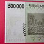 Zimbabwe  500 Thousand  Dollars .VERIFIED  UNDER UV LIGHT  2008 Pick  76b  Horizontal Lined Paper Scarce ( Uncirculated ) Image 2