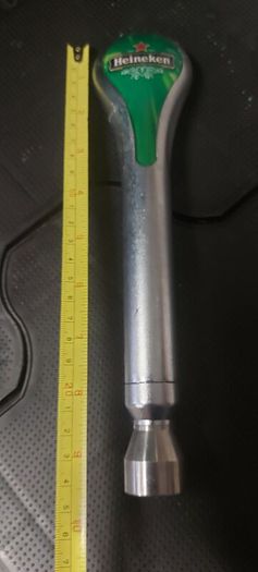 heineken long handle new old stock,,great advertising, see pictures for condition,good condition,,price includes post to anywhere in Ireland thank you,if buyer collects cheaper,its just handle,.used condition,few scratches marks see pictures, overall nice