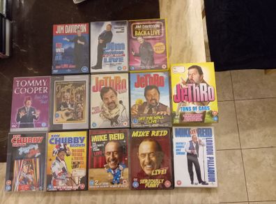Standup Comedy Dvd Bundle Collection Jethro Roy Chubby Brown Mike Reid Jim Davidson Etc.