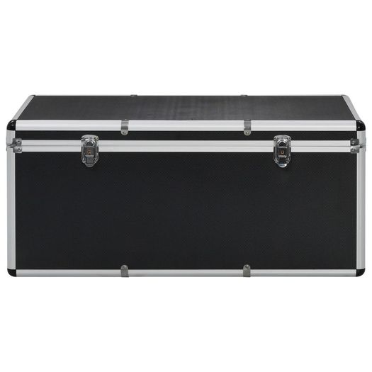 Storage Cases 3 pcs Black Aluminium