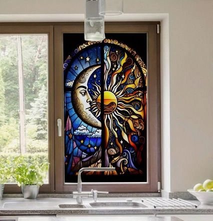Beautiful Stained Glass Effect House & Garden Decoration