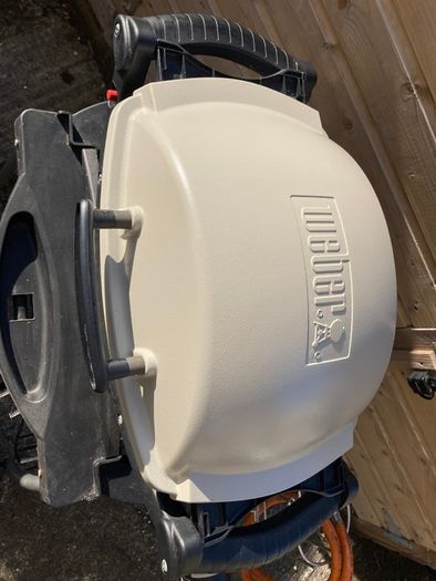 Weber Gas BBQ with barbecue cover cart gas bottle and connector