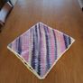 Blanket Hand Crochet 36"Sq Stunning Blanket Image 7