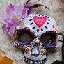 Halloween Children's Day of the Dead Dress + Accessories 7-8 Years Image 5