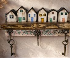 Handcrafted wooden key holders!