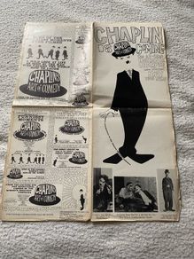old film poster Charlie Chaplin,s art of comedy was released around 1966