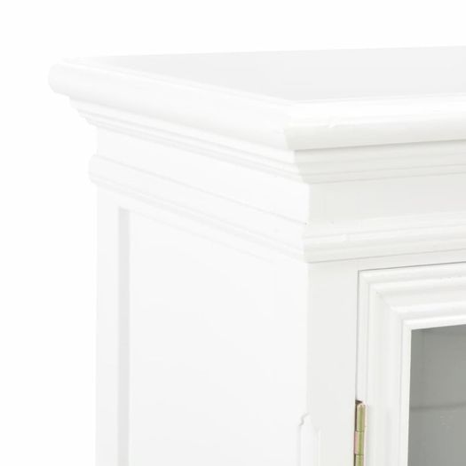 Sideboard White 70x28x70 cm Solid Pine Wood
