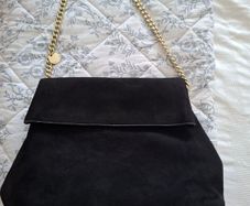 karen Millen suede bag