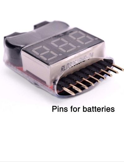 1-8s Lipo Li-ion Battery Voltage Tester Monitor RC Low-Voltage Buzzer - postage included