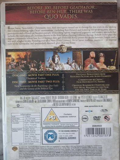 Quo Vadis 2 disc Special Edition