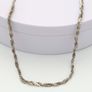 Vintage 925 Sterling Silver Woven Flat Link Italian Chain Image 7