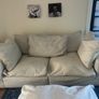 Cream sofa & ottoman Image 5