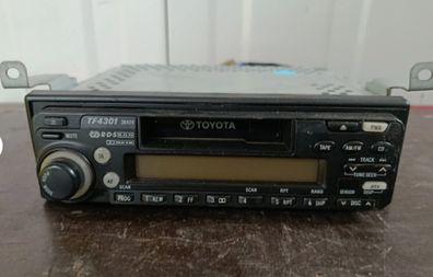 Toyota Starlet Celica & Others Fujitsu Ten TF 4301 Single DIN Radio Headunit with Cassette Player