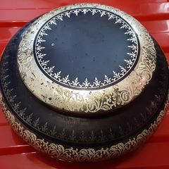 vintage collectable round TCHITV tin
