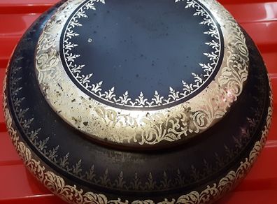 vintage collectable round TCHITV tin