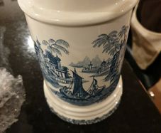 Pamono  Blue Pharmacy Bottle from La Cartuja Pickman, 1960s