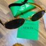 Bottega Veneta Eyewear Oval Frame Sunglasses Image 7