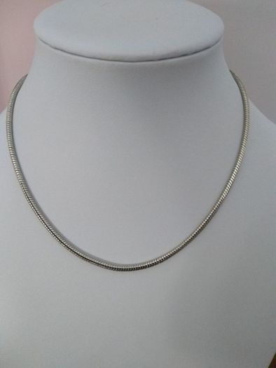 Silver Plated Snake Chain - 17.5" 3mm
