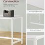 New Home Office Desk With 2 Shelves (White)- FREE P&P Image 4