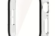Case Screen Protector Tempered ultra for Apple Watch Series 7 8 45mm / Clear Free inspection